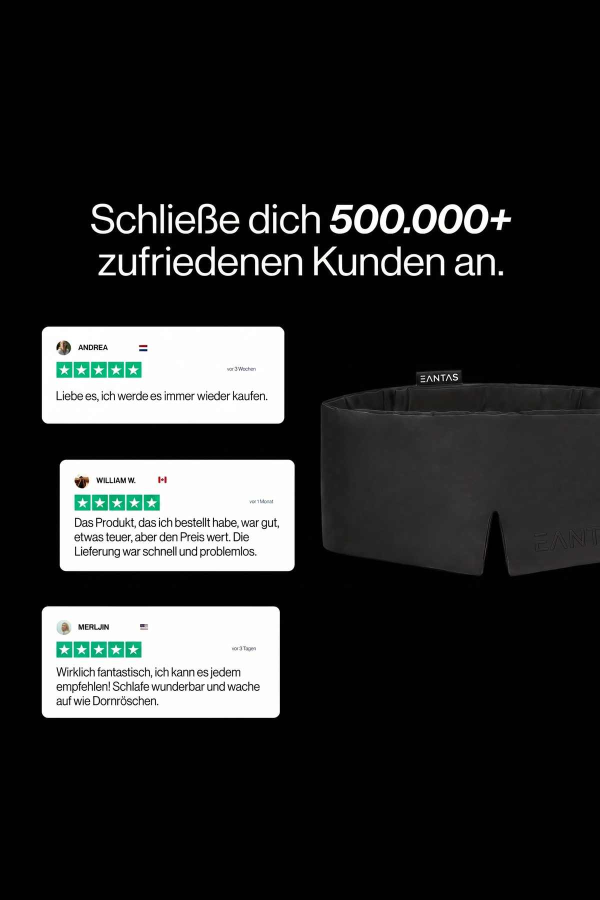 EANTAS Deep Sleep Mask Kundenbewertungen